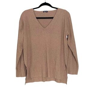 SPLENDID Camel V-Neck Long Sleeve Sweater
Camel S